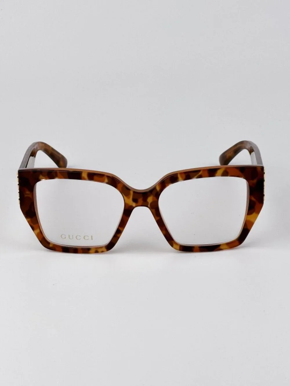 Gucci GG2042O 004 Square Eyeglasses – Havana | Women’s Designer Frames
